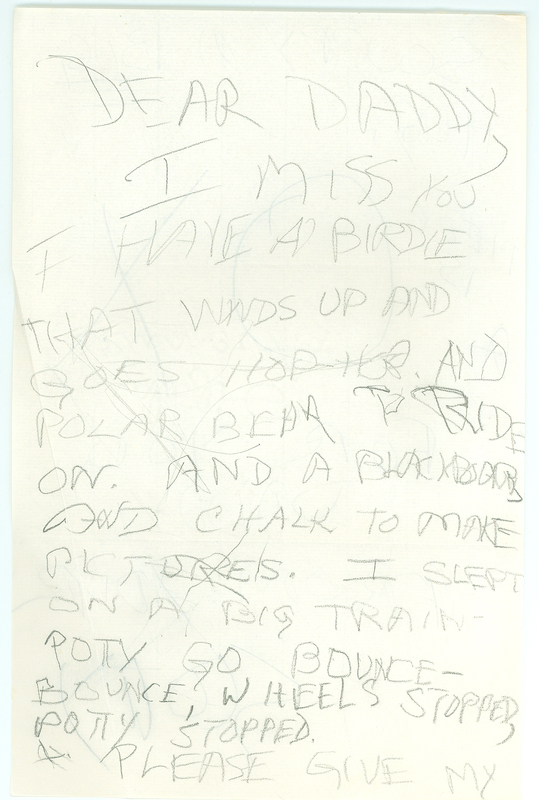 Scott Bennett letter page 1