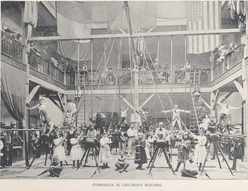 Gymnasium in Children's Building from World's Fair Book