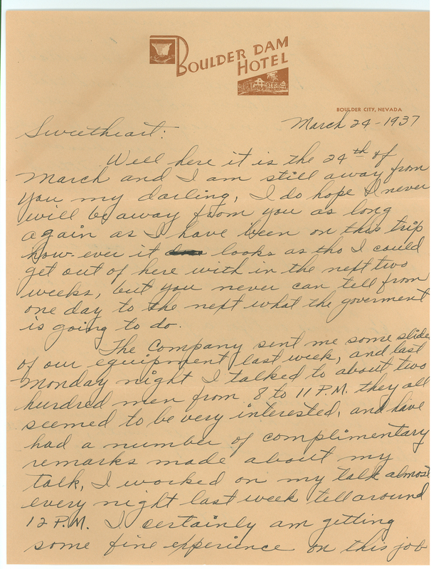 Arthur Nielsen letter page 1