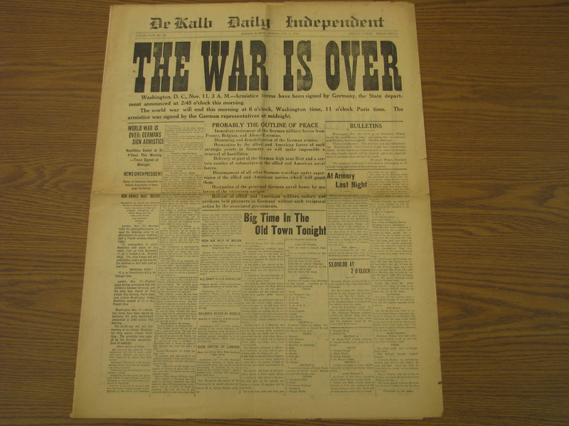 World War I Newspaper Page