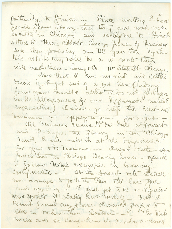 Atherton Loring letter to John Glidden 3