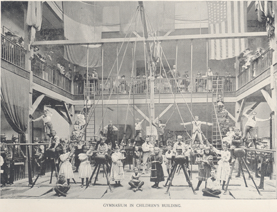 Gymnasium in Children's Building from World's Fair Book