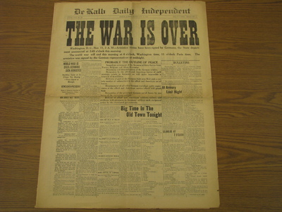 World War I Newspaper Page